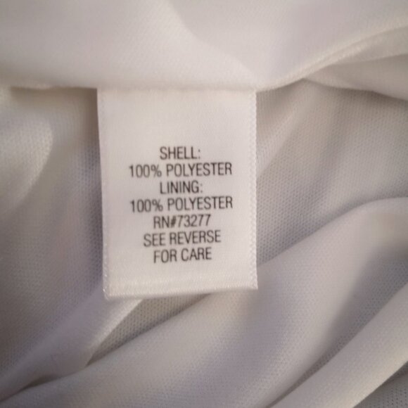 Dana Buchman Ladies B&W Leaf Pattern Size Medium Fully Lined Sleeveless Top - Picture 6 of 9